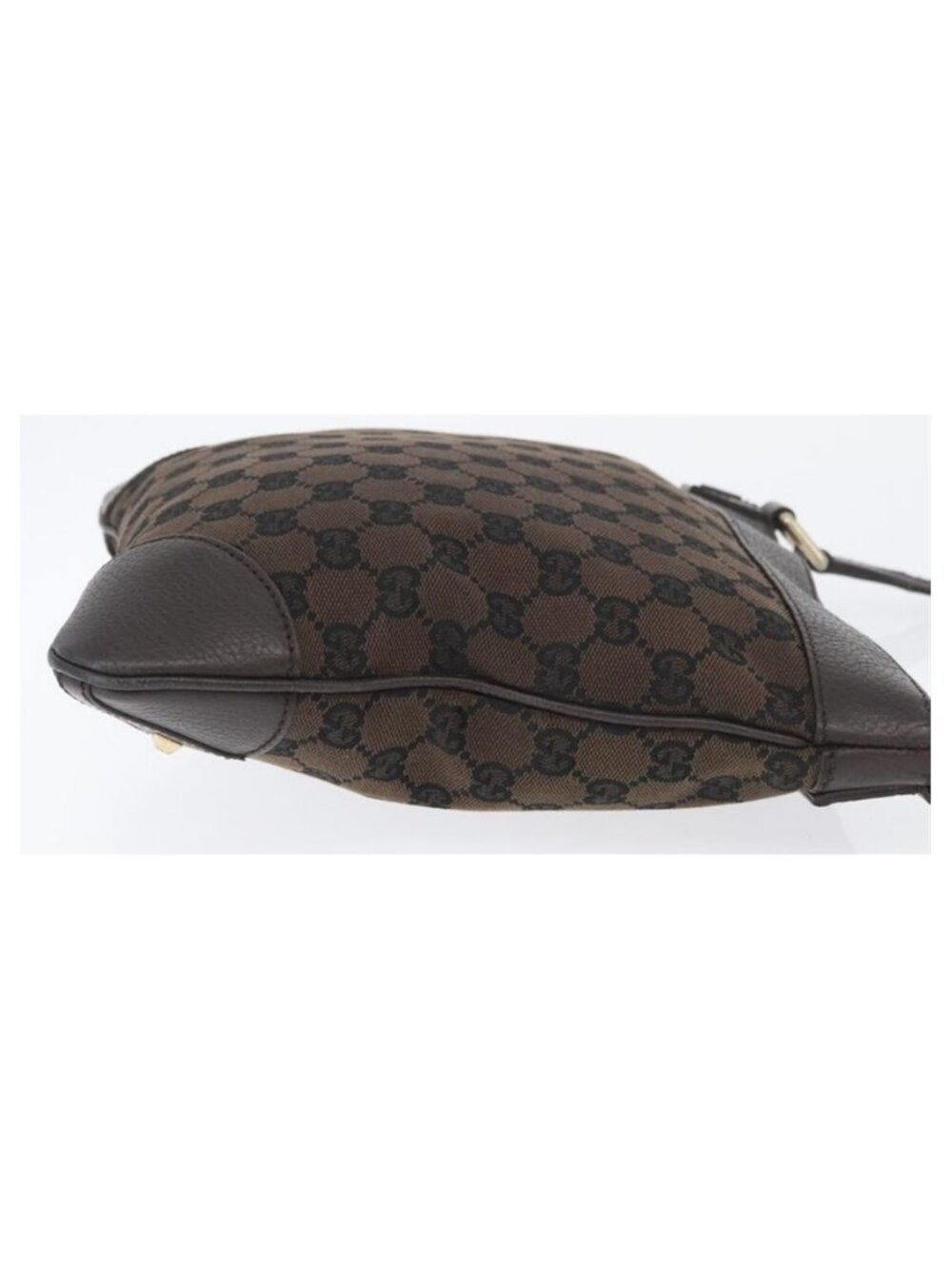 Authentic GUCCI GG Canvas Shoulder Bag Outlet Brown Gold 272396 - Picture 16 of 16